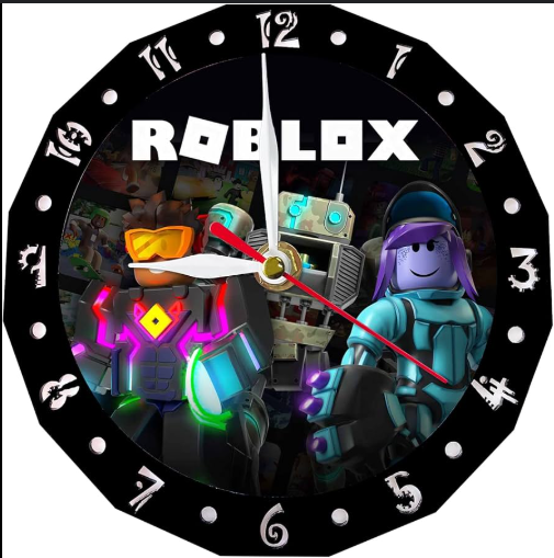 "¡Tictac, hora de grindear! Este reloj de Roblox te dice cuándo es momento de farmear Robux o conquistar Jailbreak. ¿Listo para que tu muñeca grite ‘pro player’?"